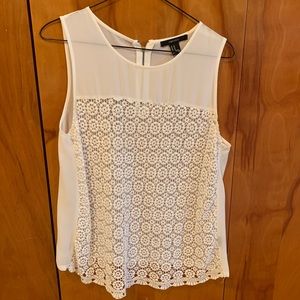 White dressy tank